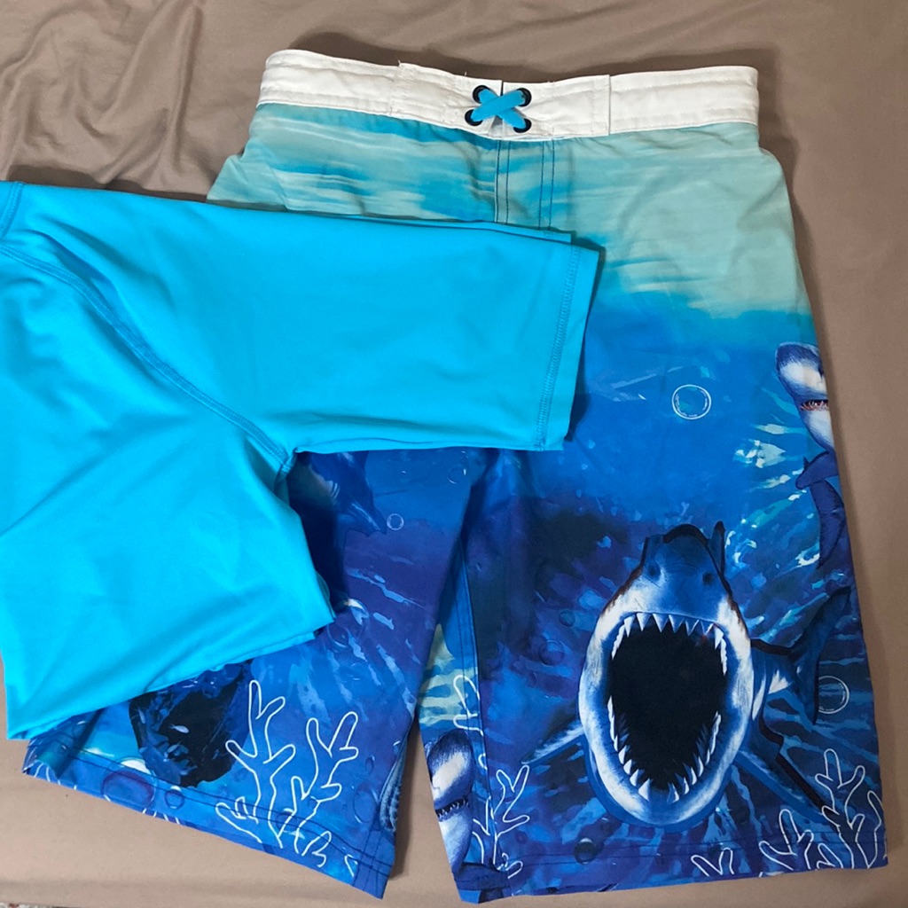 Swim Trunks With Matching Swim Shirt